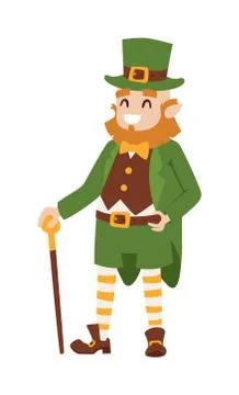 St. Patrick's Day vector Leprechaun Stock Illustration