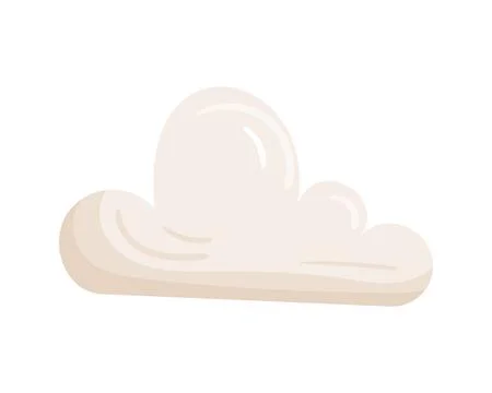St. Patricks Day white cloud. Stock Illustration