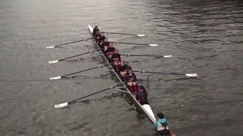 St Patricks Day Womens Rowing Race Video stock 47965671