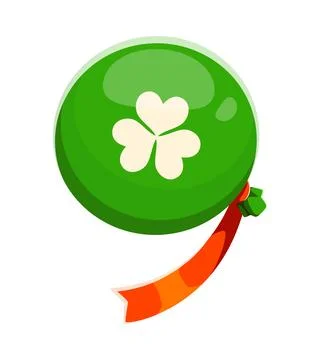 St Patricks font type sack of gold number 9 nine Stock Illustration