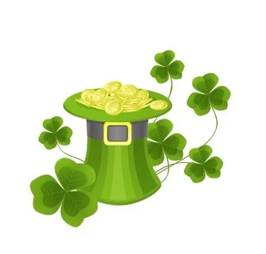 St. patrick's hat Stock Illustration