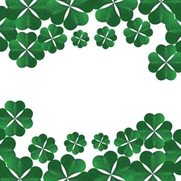 St patricks pattern background Stock Illustration