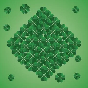 St patricks pattern background Illustrazione stock