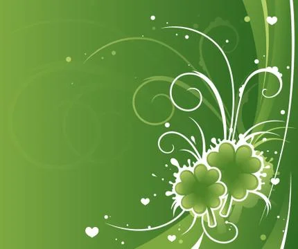 St. patrick's splash Stock Illustration