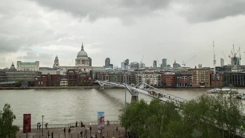 St. Paul cathedral timelapse Stock Footage 82313356