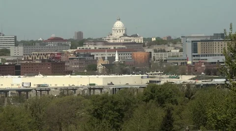 St Paul MN State Capital Day Video stock 5186371