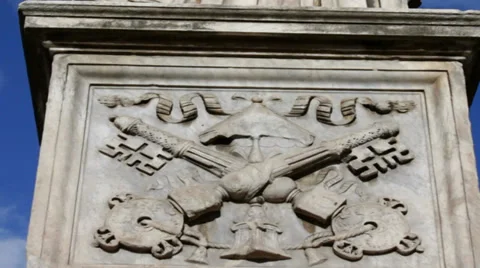 St Paul Statue in Rome Stock Footage 37507202