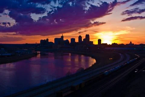 St. paul sunset Foto stock