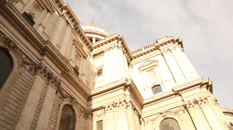St Paul's Cathedral - Side View Stock Footage 37721770