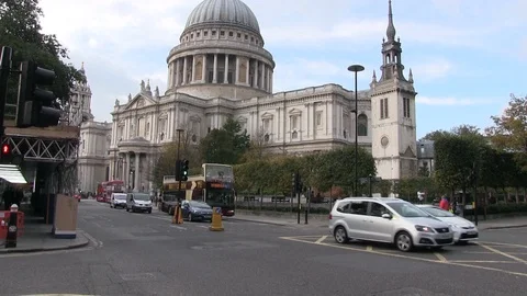 St Pauls London Stock-Footage 101296036