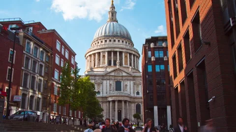 St Pauls Timelapse Stock Footage 55785568