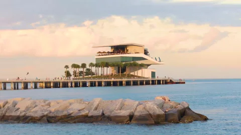 St Pete Pier Frontside Stock-Footage 276715356