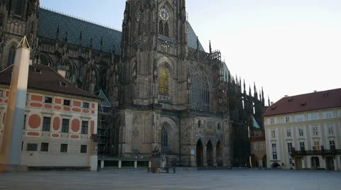 St. Peter and Paul Cathedral in Vysehrad, Prague. Stock Footage 59536457