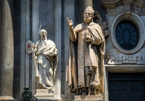 St. Peter cathedral statues Stock Photos