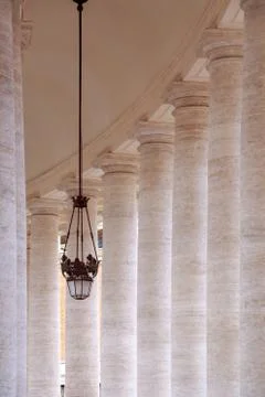 St. Peter Colonnade Foto stock