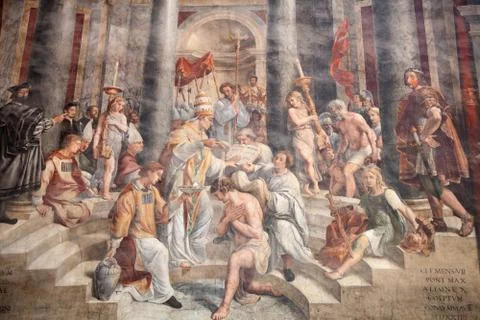St. Peter dome in Rome Foto stock