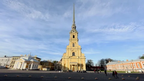St. Peter an Paul Cathedral in Saint-Petersburg, Russia Stock-Footage 89409569