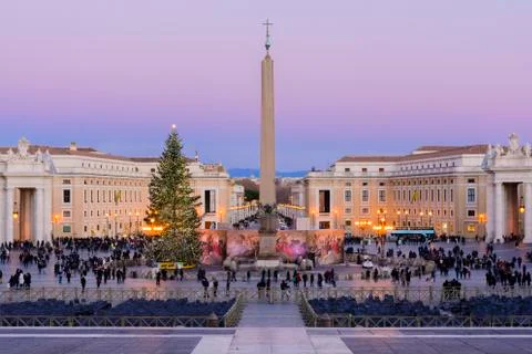 St Peter place at sunset time, Rome, Italy Stock Photos