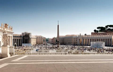 St. Peter square in Rome Stock Photos