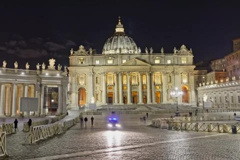 St. Peter square in Vatican Foto stock
