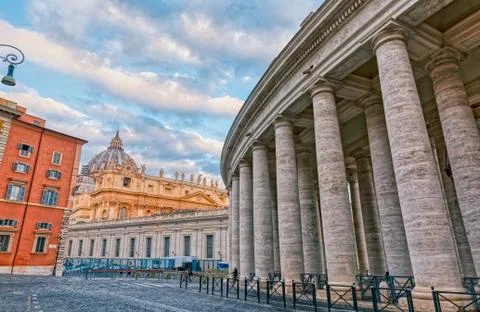 St. Peter square in Vatican Foto stock