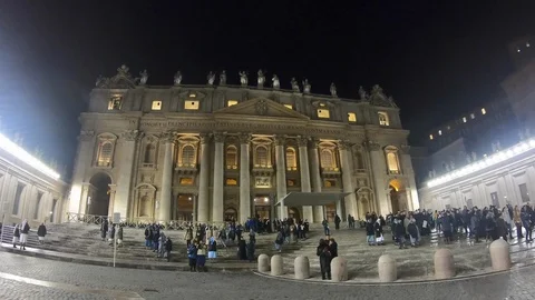 St. Peter's after Mass Video stock 101002959
