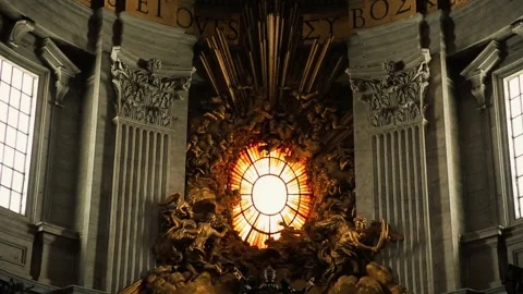 St. Peters Basilica Interior 56 Video stock 336024259