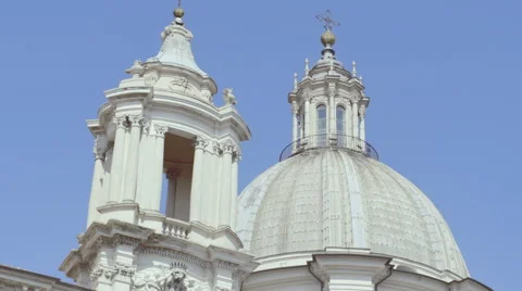 St. Peter's Basilica in Rome 库存影片 67056850