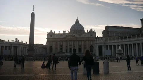 St. Peters Basilica Timelapse Stock Footage 56874148