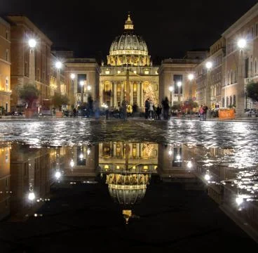 St Peter's Cathedral in Rome Stock Photos