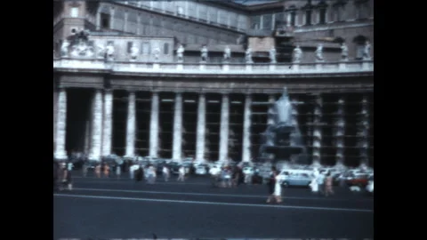 St. Peter's Square 1967 Stock Footage 246462690