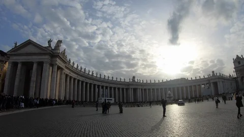 St. Peter's Square at Sunset Video stock 101002908