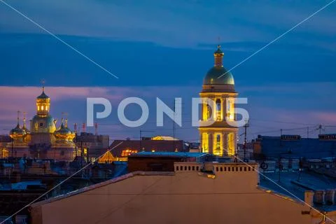 ST. PETERSBURG, RUSSIA, 01 MAY 2018: Outdoor view of Bykovo. Church of the Stock Photos