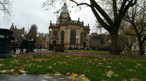 St Philip's Cathedral, Birmingham Stock Footage 57674718