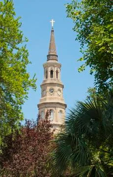 St. philips spire Stock Photos