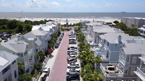 St Simons Beach Houses 動画素材 246382087
