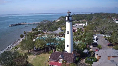 St Simons Lighthouse Stockbeeldmateriaal 86091790