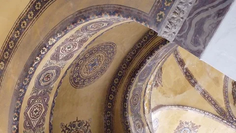 St Sofia, a cathedral and a mosque in Turkey Video stock 126887251