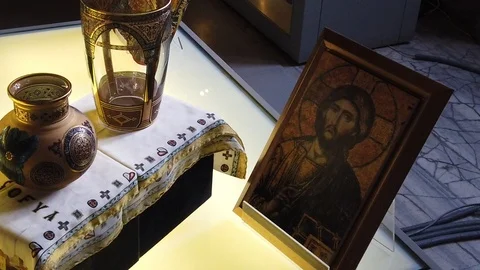 St Sofia, a cathedral and a mosque in Turkey Video stock 126887336