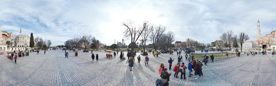 St Sofia, a cathedral and a mosque in Turkey Stock Photos
