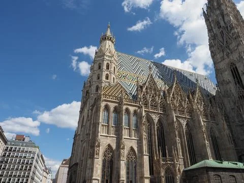 St Stephen Cathedral in Vienna Stock Photos