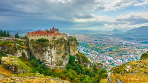 St. Stephen monastery in Meteora Stock Photos