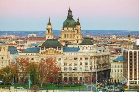 St Stephen (St Istvan) Basilica in Budapest Stock Photos