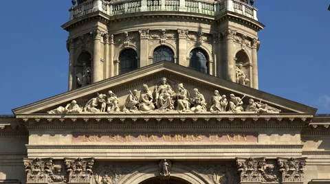 St. Stephen's Basilica in Budapest. Stock Footage 65296150