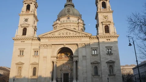 St. Stephen's basilica in Budapest. Stock Footage 103148501