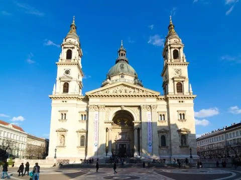 St. Stephen's Basilica in Budapest, Hungary Stock Photos