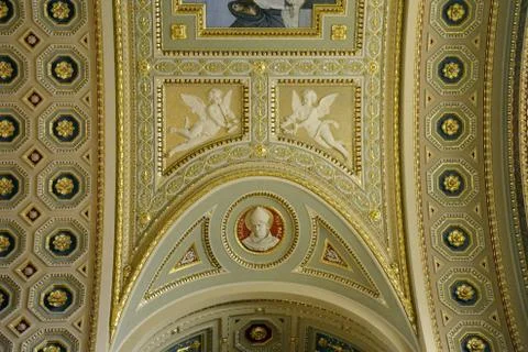 St. Stephen's Basilica in Budapest. 스톡 사진