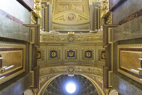 St. Stephen's Basilica, ceiling Stock Photos