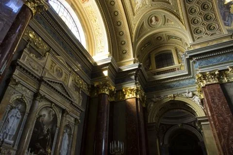 St. Stephen's Basilica, interior Foto stock