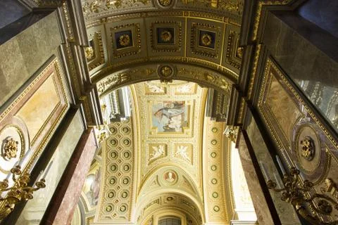 St. Stephen's Basilica interior Stock Photos